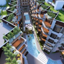 Typical floor plan layout for Ibiza Bay Hurghada apartments