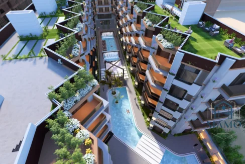 Typical floor plan layout for Ibiza Bay Hurghada apartments