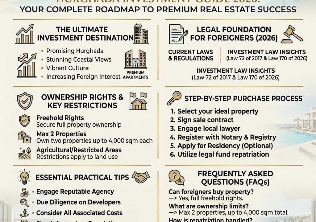 Modern property exterior with sea view in Hurghada.