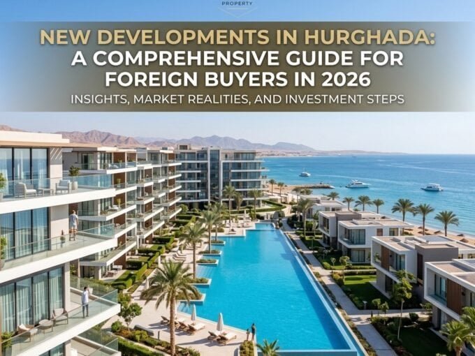 Modern beachfront apartments with sea views and pool in Hurghada.