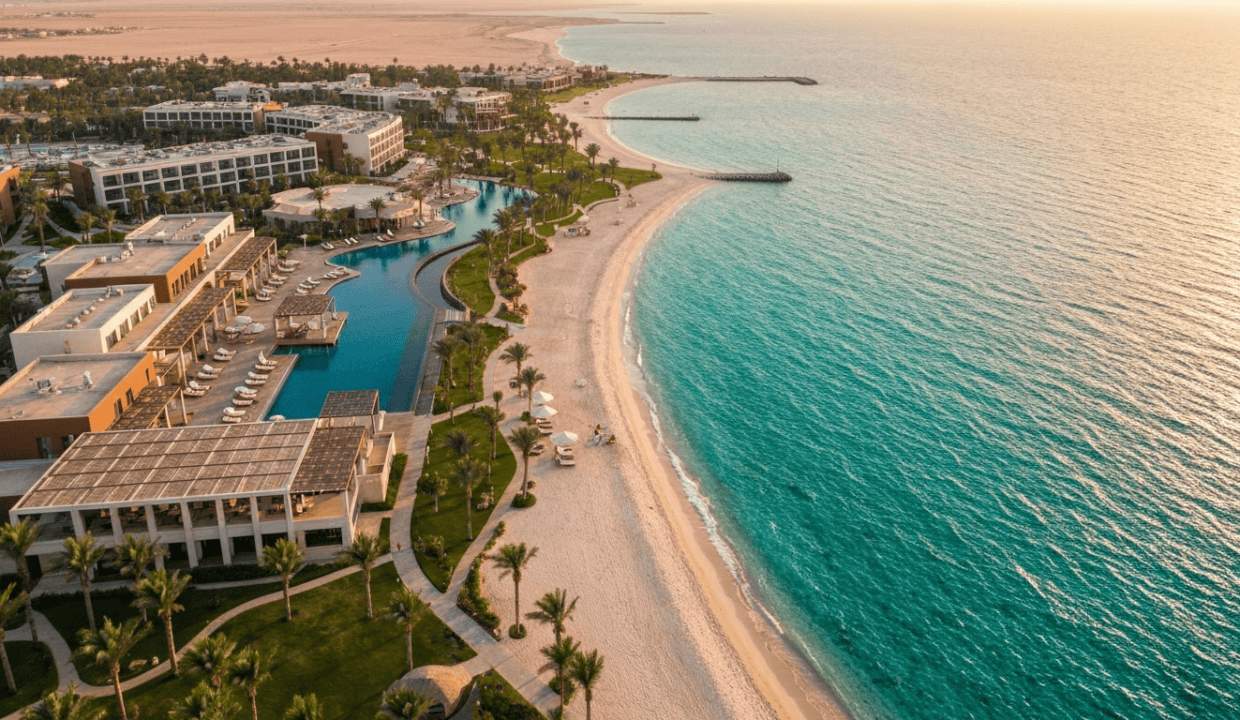 Anantara Somabay Resort & Residences luxury resort aerial view Soma Bay Red Sea Egypt