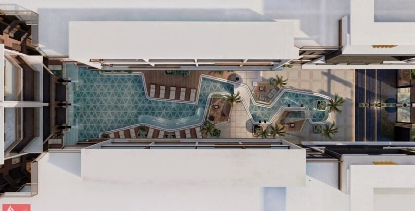 Luxury property Ibiza Bay with pool and sea view in Hurghada.