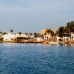 Marina Island Tuban El Gouna - aerial view of El Gouna marina area