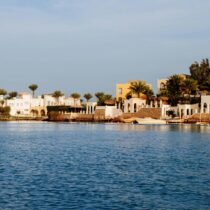 Marina Island Tuban El Gouna - aerial view of El Gouna marina area