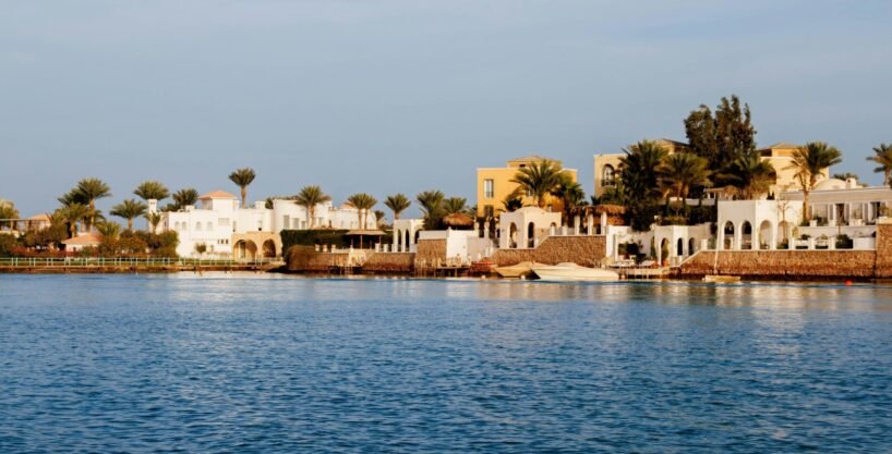 Marina Island Tuban El Gouna - aerial view of El Gouna marina area