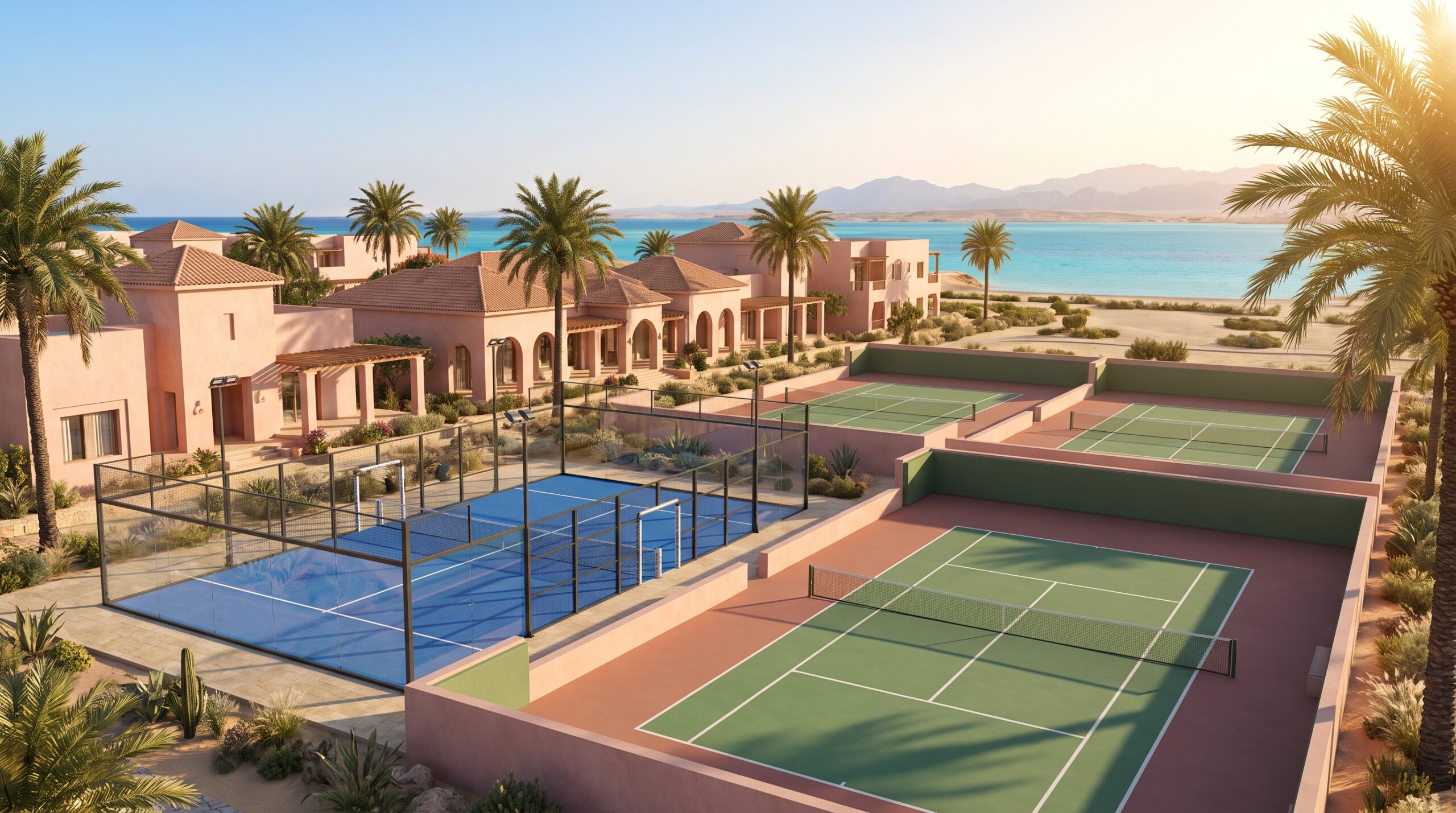 Hurghada Sports Club Al Noor branch - Tennis and padel courts under the Egyptian sun