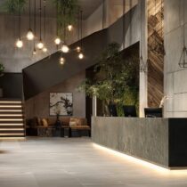 La Vida Magawish — luxury lobby reception with modern design