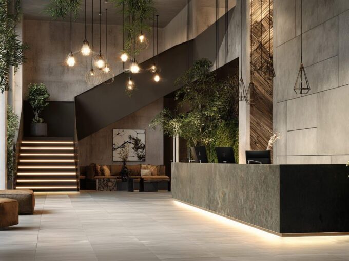 La Vida Magawish — luxury lobby reception with modern design
