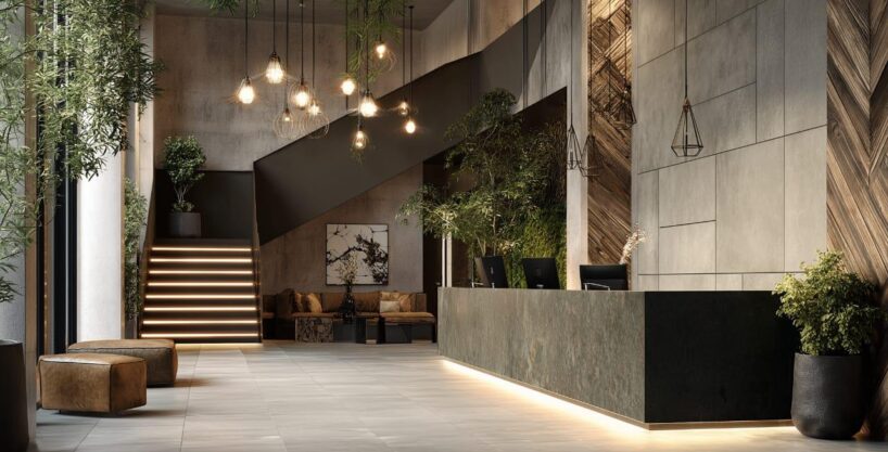 La Vida Magawish — luxury lobby reception with modern design