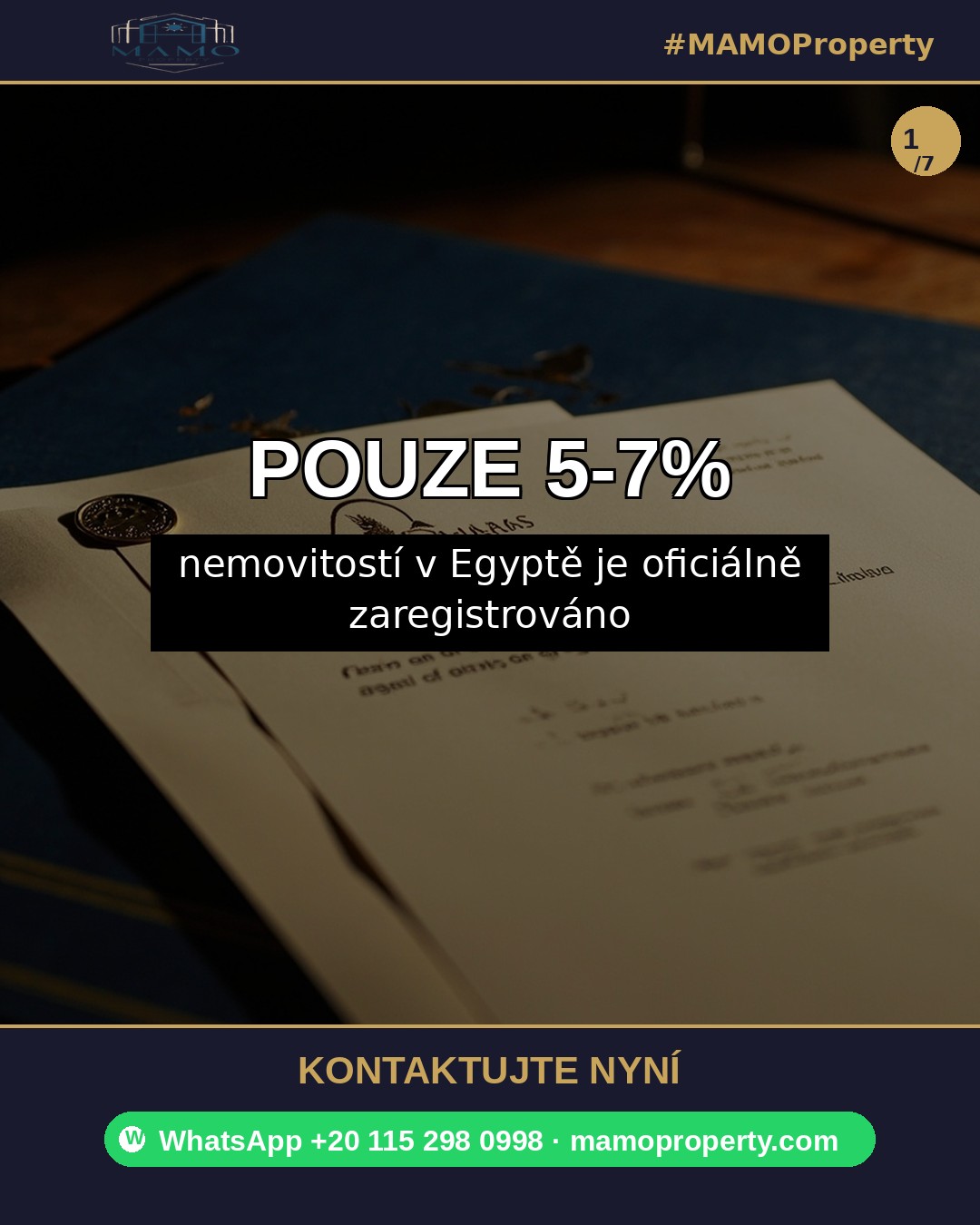 Slide 1 — Egypt property registration rate 5-7% — aqarsschool Sep 25 2026