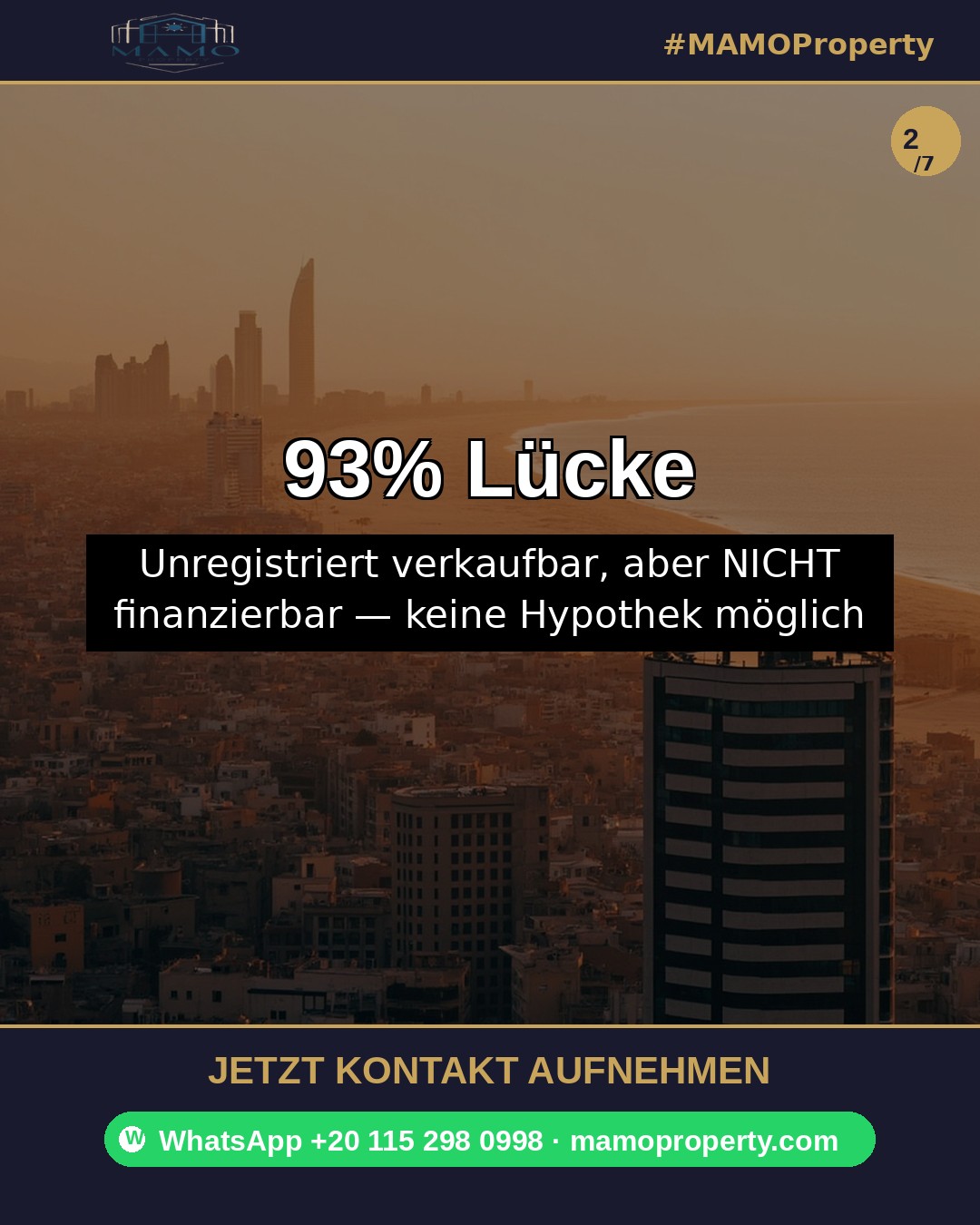 Folie 2 — Checkliste für ausländische Käufer in Hurghada — Registrierungsschritte 2026