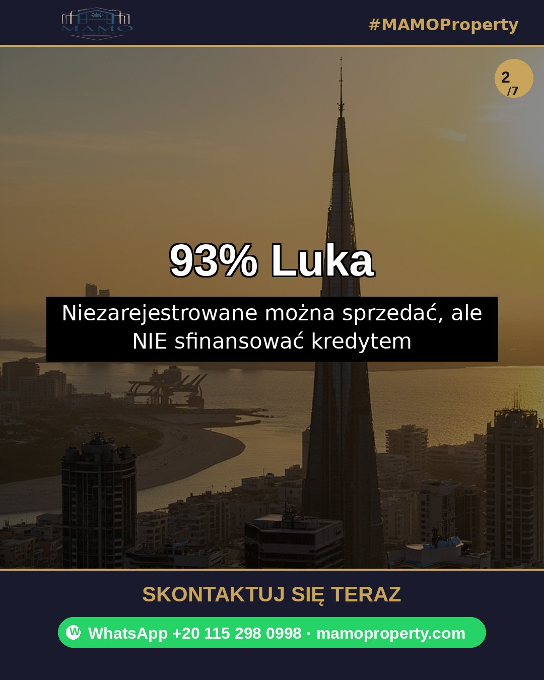 Slajd 2 — lista kontrolna zagranicznego nabywcy w Hurghadzie — etapy rejestracji 2026