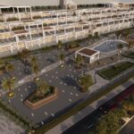 Mall Al-Sokhna — aerial view of the main entrance and plaza