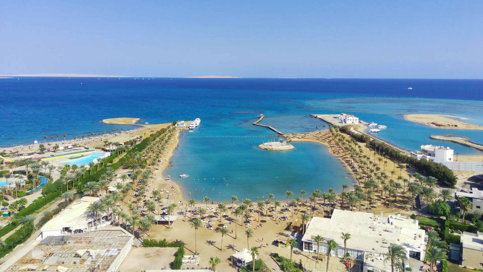 Hurghada coastline and Giftun Islands