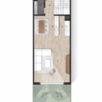 Marina Hills Sokhna — 118 SQM duplex ground floor plan