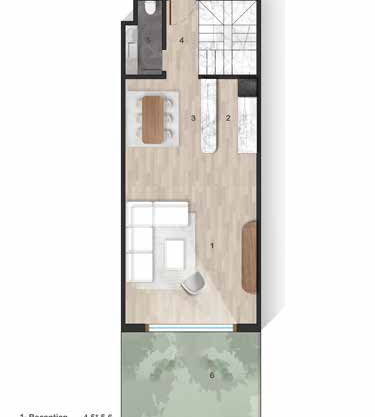 Marina Hills Sokhna — 118 SQM duplex ground floor plan