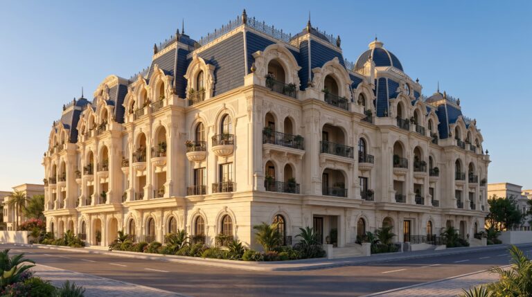 Radison Blue in Hurghada, Egypt - architectural visualisation, street view