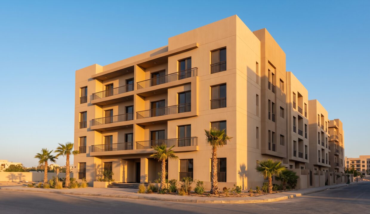 Sama Heights in Hurghada, Egypt - architectural visualisation, street view