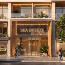 Sea Breeze Castello Hurghada — branded main entrance (developer visualization)