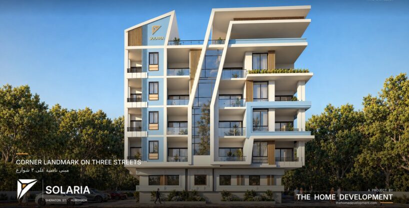 Solaria Hurghada — corner landmark on three streets