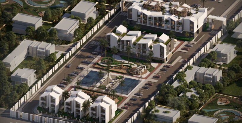 The Sahl Gate compound aerial view in Sahl Hasheesh, Hurghada